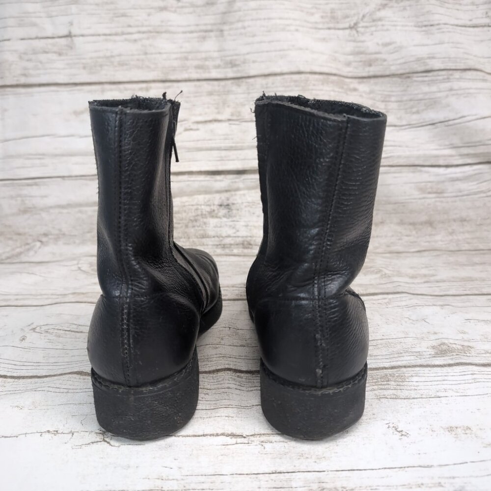 Inouk Lined Black Leather Zipper Closure Boots Women Size 7 - Picture 5 of 10